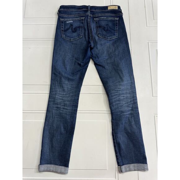 AG Adriano Goldschmied Jeans Women's 26 The Stilt Cigarette Roll Up Distressed - Picture 5 of 7